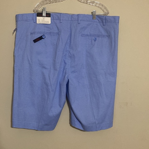 Linea Uomo Men's Blue Shorts performance stretch polka dots 46 vacation golf Y2K - Picture 4 of 9